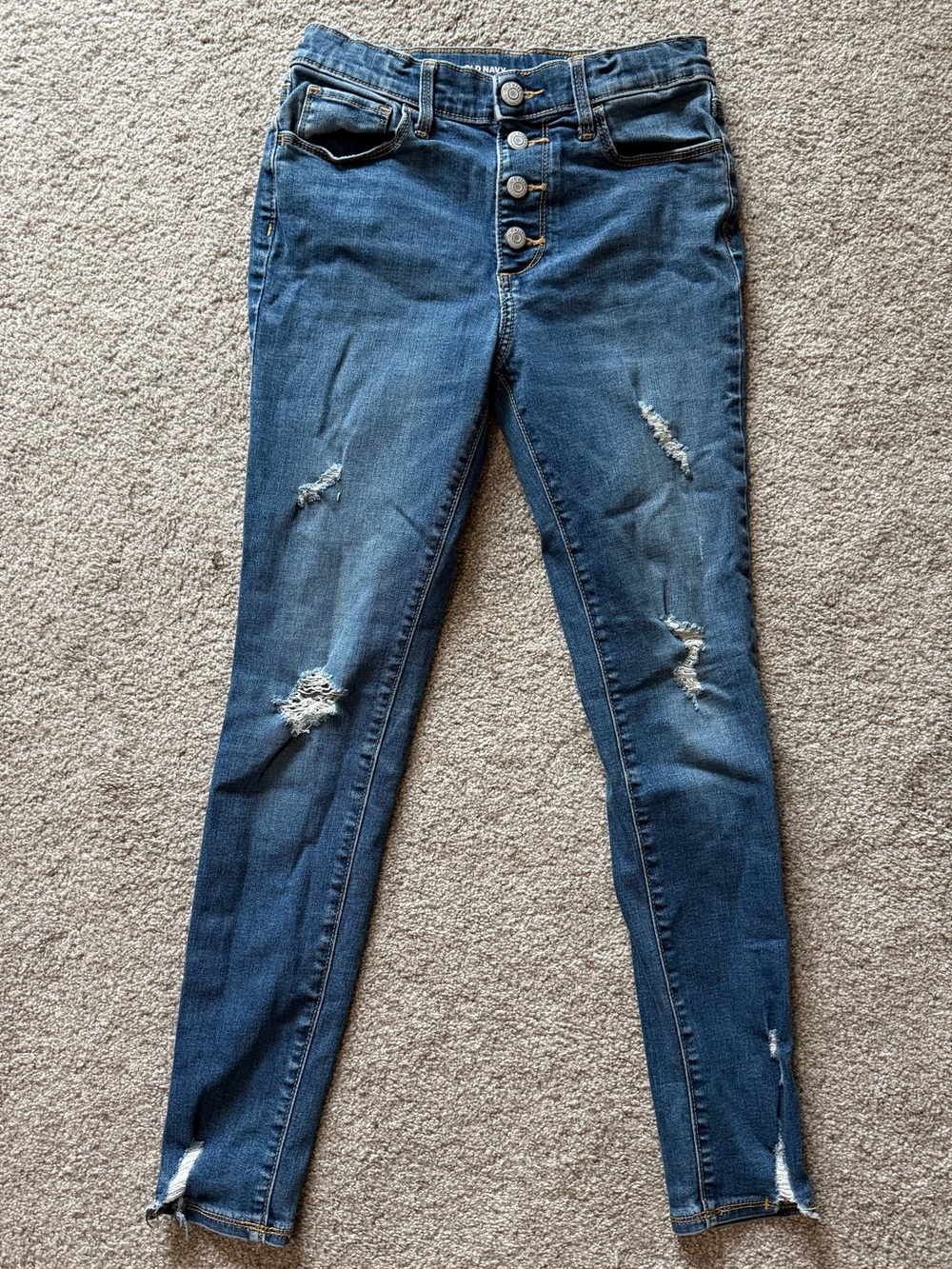 Old Navy Rockstar Jeggings - Girls 12 with Adjustastable Waist, Super Soft Jeans